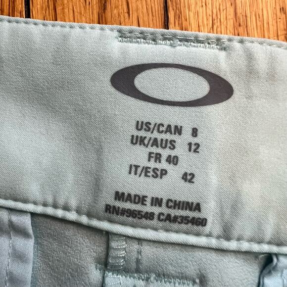 Oakley Shorts Womens 8 Performance Mint Green Golf - Picture 4 of 9